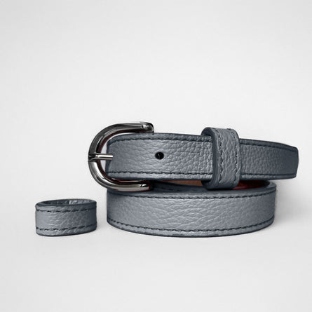 Classic SUMMER Belt in Medium Blue Grey - Shipping January 29, 2026