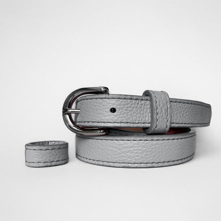 Classic SUMMER Belt in Light Blue Grey - Shipping January 29, 2026