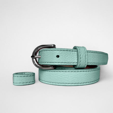 Classic WINTER Belt in Ice Aqua - Shipping January 29, 2026