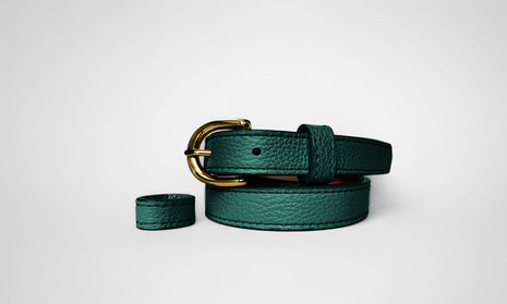 Classic AUTUMN Belt in Peacock-Forest Green - Shipping January 29, 2026