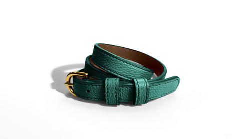 Classic AUTUMN Belt in Peacock-Forest Green - Shipping January 29, 2026