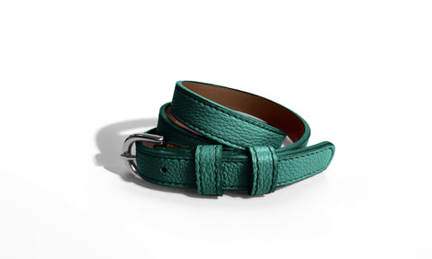 Classic WINTER Belt in Pine Green-Light Emerald - Shipping January 29, 2026