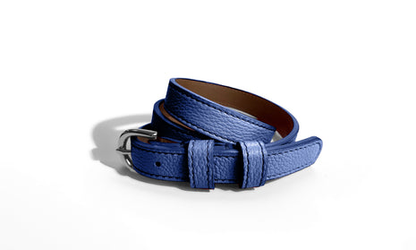 Classic WINTER Belt in Royal Blue-Bright Navy - Shipping January 29, 2026