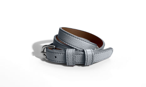 Classic SUMMER Belt in Medium Blue Grey - Shipping January 29, 2026