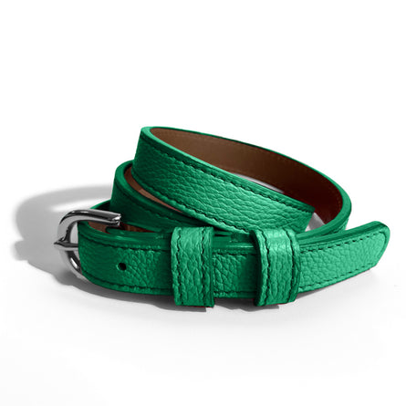 Classic WINTER Belt in Light Emerald-Dark Emerald - Shipping January 29, 2026