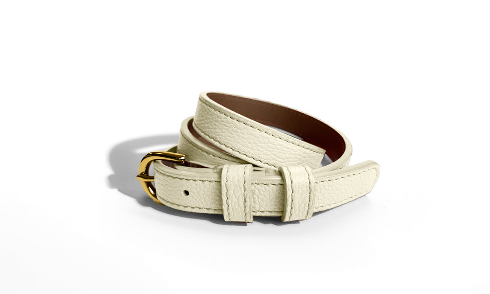 Classic AUTUMN Belt in Ivory-  Shipping January 29, 2026