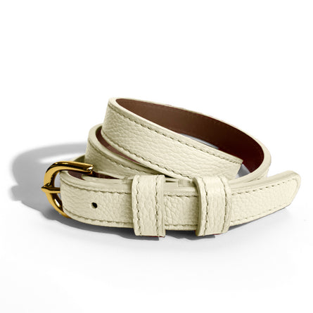 Classic AUTUMN Belt in Ivory-  Shipping January 29, 2026
