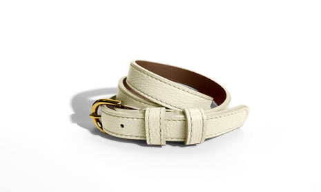 Classic AUTUMN Belt in Ivory-  Shipping March 12, 2026