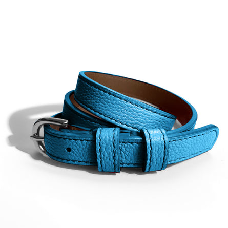 Classic WINTER Belt in Turquoise Blue - Shipping January 29, 2026