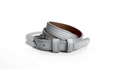 Classic SUMMER Belt in Light Blue Grey - Shipping March 12, 2026