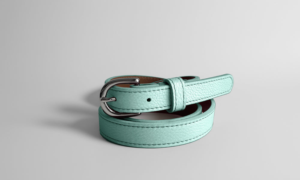 Classic WINTER Belt in Ice Aqua - Shipping January 29, 2026