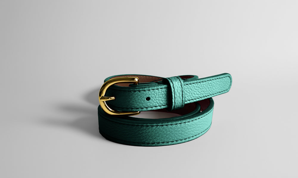 Classic AUTUMN Belt in Peacock-Forest Green - Shipping January 29, 2026