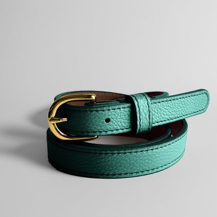 Classic AUTUMN Belt in Peacock-Forest Green - Shipping January 29, 2026