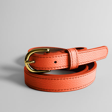 Classic AUTUMN Belt in Light Orange - Shipping January 29, 2026