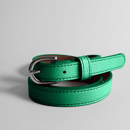 Classic WINTER Belt in Light Emerald-Dark Emerald - Shipping January 29, 2026