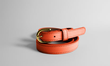Classic SPRING Belt in Terracotta-Tangerine - Shipping January 29, 2026