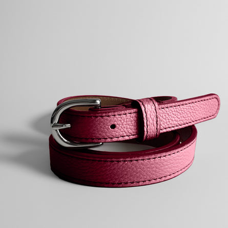 Classic SUMMER Belt in Cherry-Burgundy - Shipping December 12, 2025