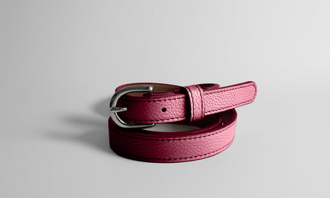 Classic SUMMER Belt in Cherry-Burgundy - Shipping December 12, 2025
