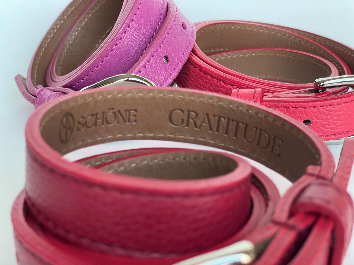 Classic SUMMER Belt in Cherry-Burgundy - In stock