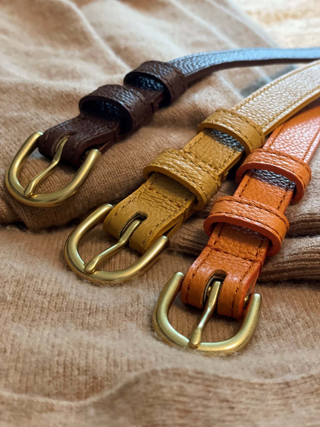 Classic AUTUMN Belt in Dark Brown -In Stock