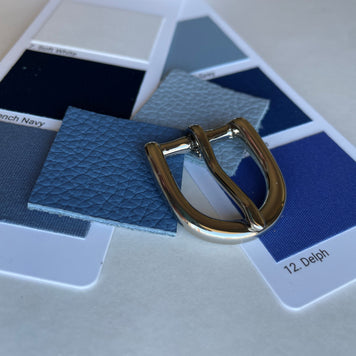 Classic SUMMER Belt in Dark Blue Grey-Airforce Blue - In Stock