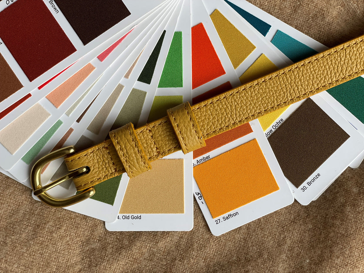 Classic AUTUMN Belt in Dark Old Gold - In Stock