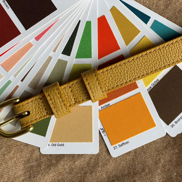 Classic AUTUMN Belt in Dark Old Gold - In Stock