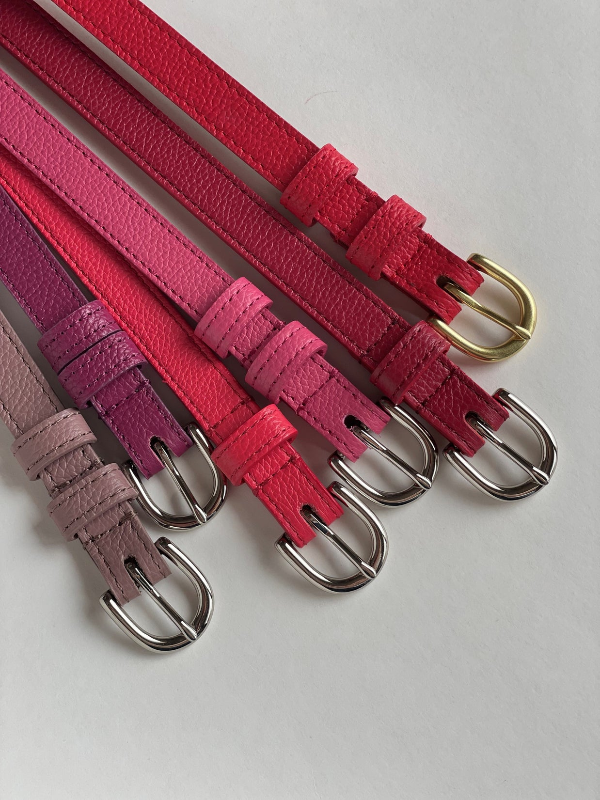 Classic SUMMER Belt in Cherry-Burgundy - In stock