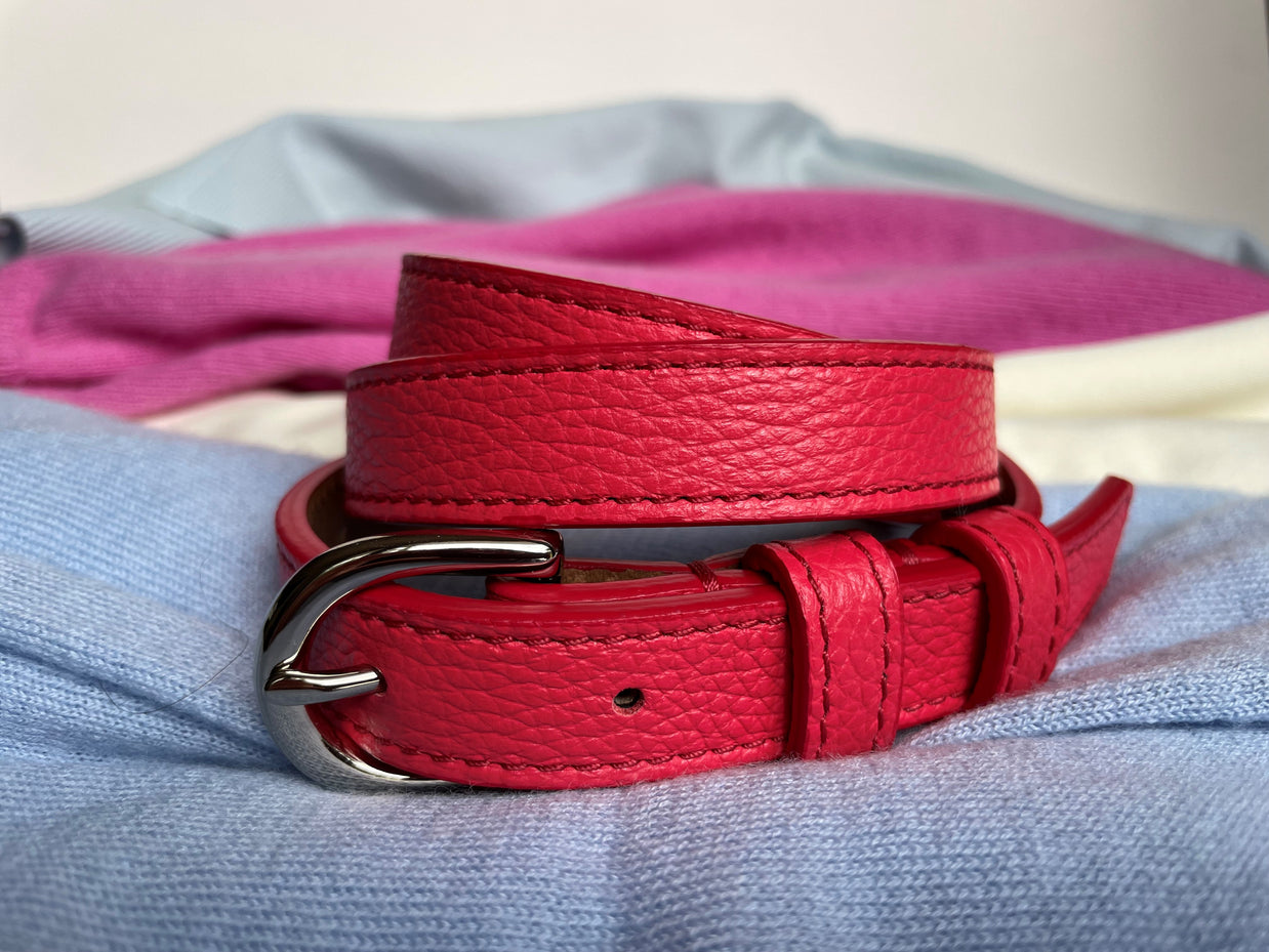 Classic SUMMER Belt in Coral Red - Shipping January 29, 2026