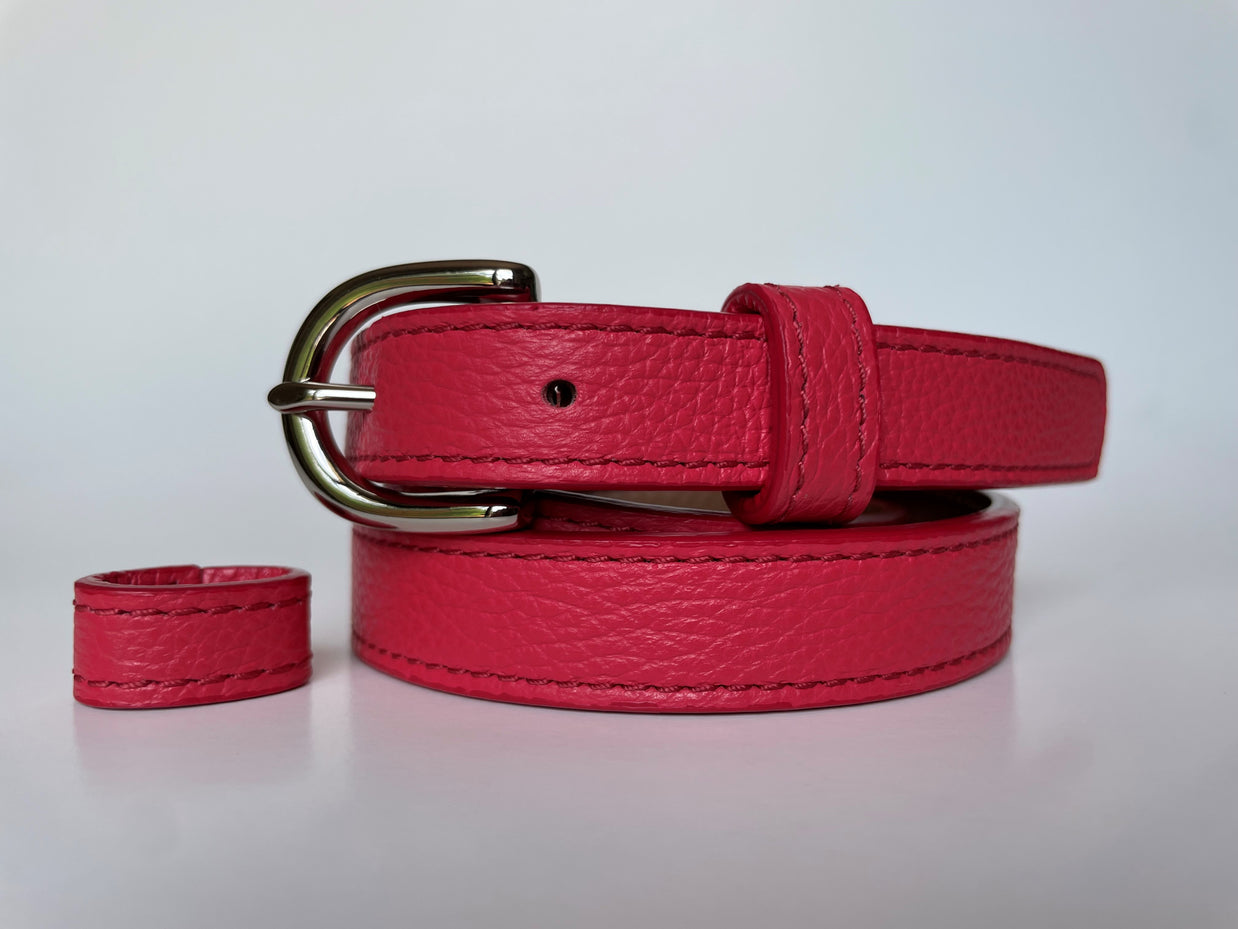 Classic SUMMER Belt in Coral Red - Shipping January 29, 2026