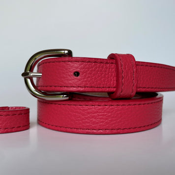 Classic SUMMER Belt in Coral Red - Shipping January 29, 2026