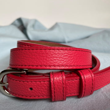 Classic SUMMER Belt in Coral Red - Shipping January 29, 2026